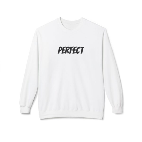 Perfect Progress Unisex Fleece Crewneck Sweatshirt | Inspirational Design