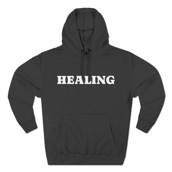 Self Heal Fleece Hoodie - Cozy Wellness Pullover for Mindfulness & Self-Care