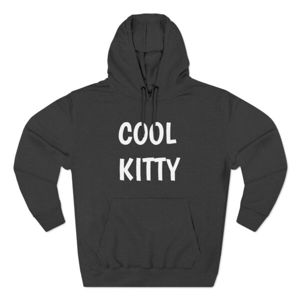 Cool Kitty Fleece Hoodie - Just Chill Cat Design for Cat Lovers
