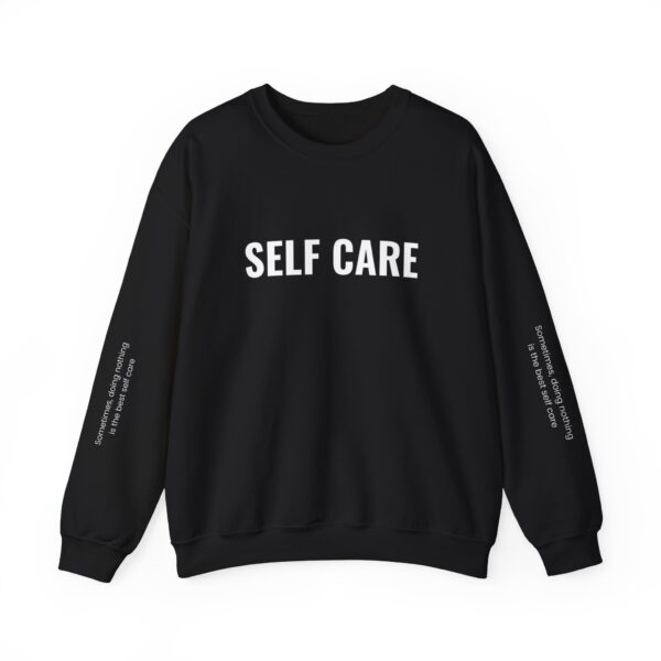 Self Care Unisex Crewneck Sweatshirt - Relaxed Comfort for Wellness Enthusiasts
