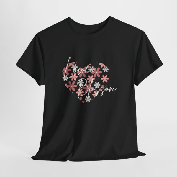 "Mental Health T-Shirt – 'Love Blossom' Design, 100% US Cotton, Crewneck Tee"