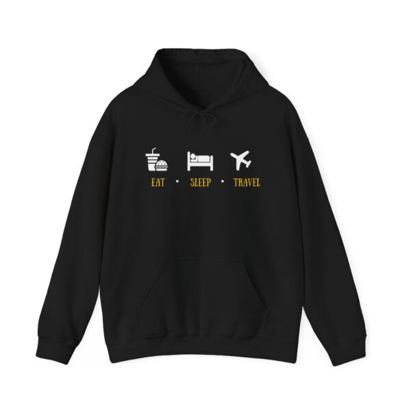Eat Sleep Travel Hoodie - Unisex Heavy Blend™ Sweatshirt for Travelers