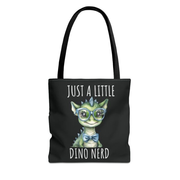 Dino Nerd Aesthetic Tote Bag for Women, 100% Polyester, Durable & Easy Clean | Reinforced Handles, Spacious Design – Perfect Gift for Nerdy Adventures